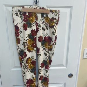 Cute floral pants time and tru brand